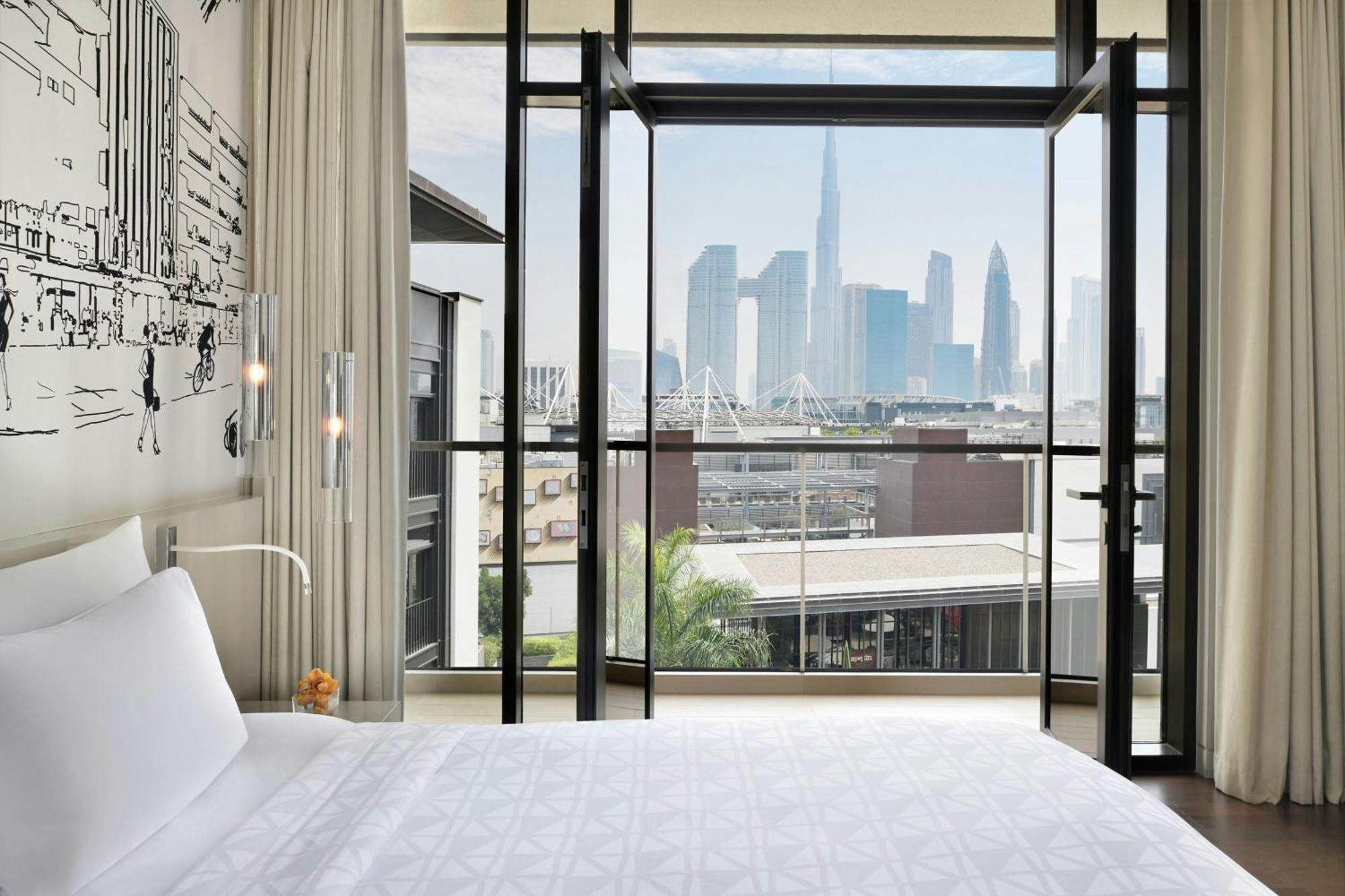 La Ville Hotel & Suites City Walk Dubai, Autograph Collection Eksteriør bilde A guest room at the West Hollywood hotel