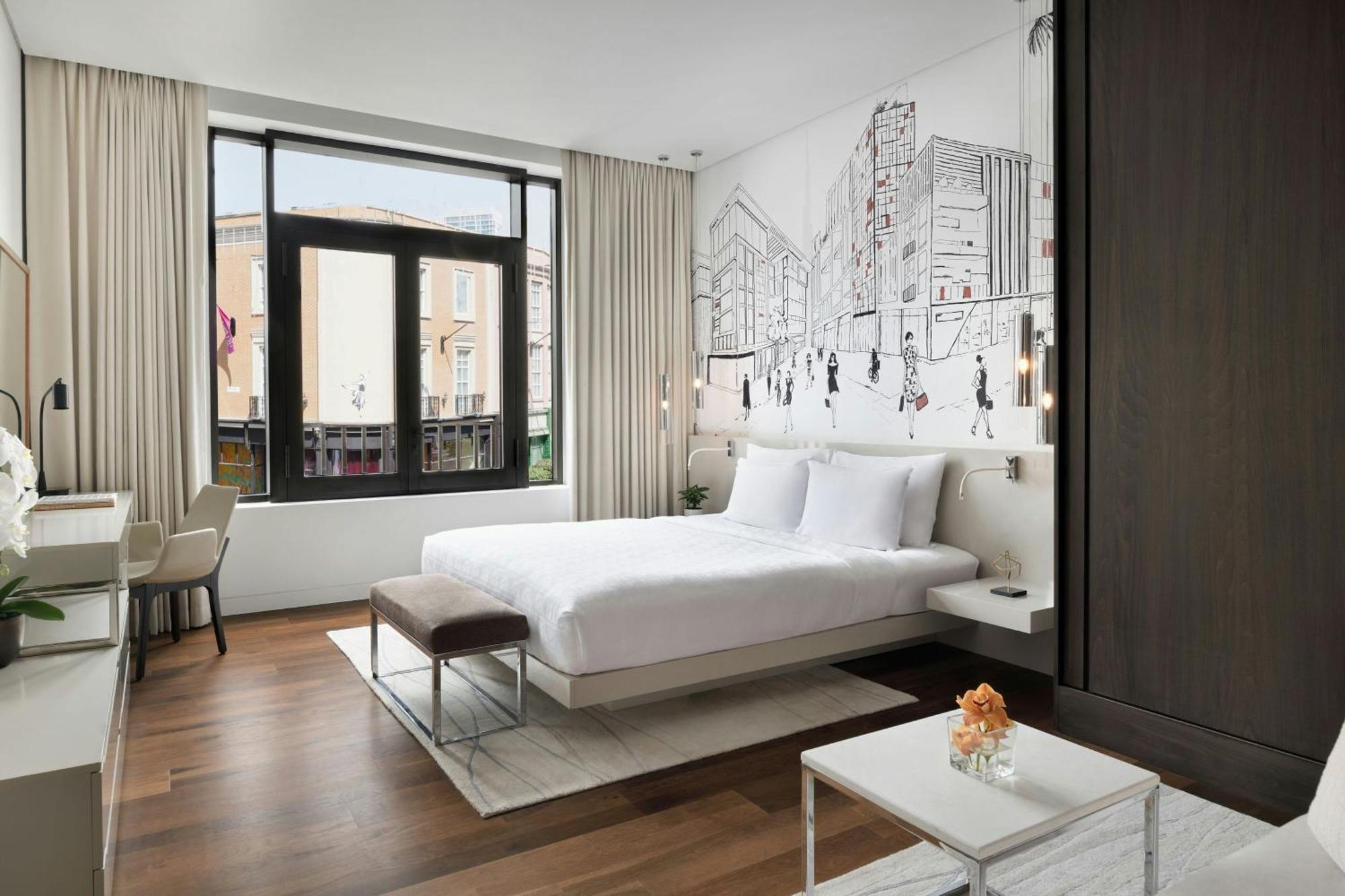 La Ville Hotel & Suites City Walk Dubai, Autograph Collection Eksteriør bilde A guest room at the Hotel Commonwealth